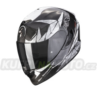 Moto přilba SCORPION EXO-1400 CARBON AIR ARANEA černo/bílá