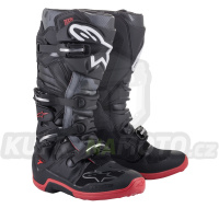 boty TECH 7, ALPINESTARS (černá/šedá/červená) 2024