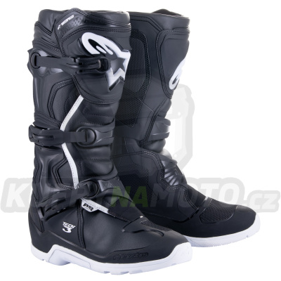 boty TECH 3 ENDURO WATERPROOF, ALPINESTARS (černá/bílá) 2024