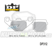 Destičky brzdové DP312 - DP BRAKES směs Premium Sinter OEM