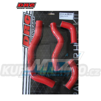 Hadice chladiče DRC RADIATOR HOSE KIT - DRC D47-01-163 - Honda CRF450X / 05-17 - červené (sada 4ks)