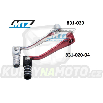 Řadička (řadicí páka) Honda CRF150R / 07-22 + Kawasaki KLX230 / 20-22 - stříbrná