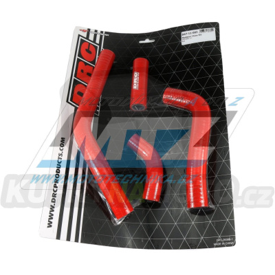 Hadice chladiče DRC RADIATOR HOSE KIT - DRC D47-11-003 - Honda CRF450R / 21-25 - červené (sada 4ks)