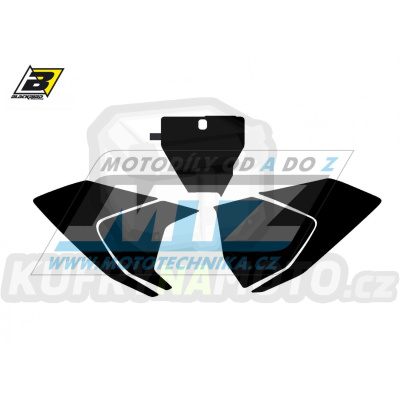 Polepy číslových tabulek (vystřižené) - Husqvarna FC+TC / 16-18 - barva černá