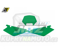 Polepy číslových tabulek (vystřižené) - Husqvarna TE250+TE450+TE510 / 05-07 + WR125+WR250+WR300 / 06-08 - barva zelená