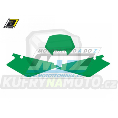 Polepy číslových tabulek (vystřižené) - Husqvarna TE250+TE450+TE510 / 05-07 + WR125+WR250+WR300 / 06-08 - barva zelená