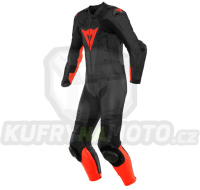 Moto kombinéza DAINESE LAGUNA SECA 5 černo/fluo červená perforovaná