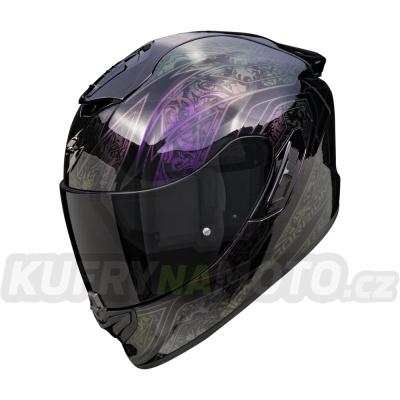 Moto přilba SCORPION EXO-1400 EVO II AIR FANTASY černý chameleon
