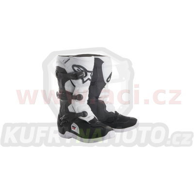 boty TECH 3S YOUTH, ALPINESTARS, dětské (černá/bílá)
