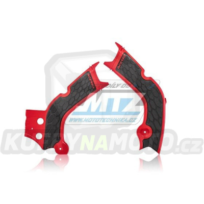 Kryty rámu Honda CRF450R+CRF450RX / 19-20 + CRF250R+CRF250RX / 20-21 - barva červeno-černá