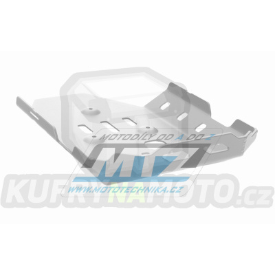 Kryt pod motor hliníkový Dual Sport - BMW R1250GS + R1250GS Adventure / 19-24 - barva stříbrná Ice Polished