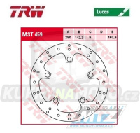 Kotouč brzdový TRW MST459 (280/142,3/5D) - Aprilia SRV850 / 12-17 + Gilera GP800 / 08