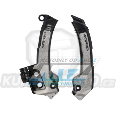 Kryty rámu Husqvarna TC125+TC250 + FC250+FC350+FC450 / 23-24 + TE+FE / 24 - barva černo-šedá