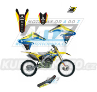 Polepy s potahem sedla (sada polepů a potah sedla Dream) - Suzuki RMZ250 / 10-18 - typ polepů Dream4