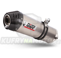 2 koncovky výfuku MIVV OVAL Y.059.L4C Titanium / Carbon cap