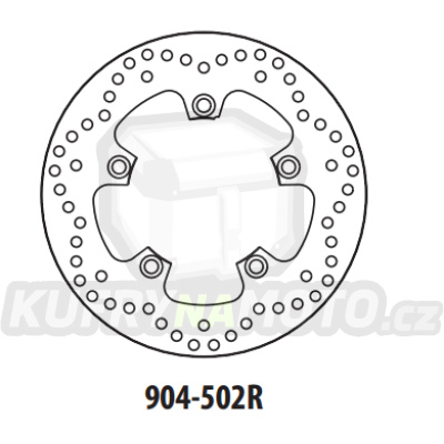 Brzdový kotouč GOLDFREN 904-502R zadní 250 mm