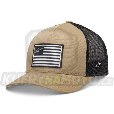 kšiltovka FLAG SNAP HAT, ALPINESTARS (písková/černá/bílá)