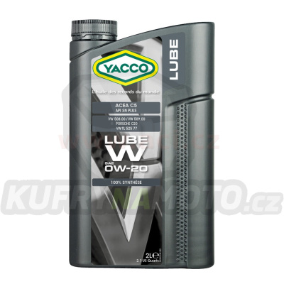 Motorový olej YACCO LUBE W 0W20, 2 L