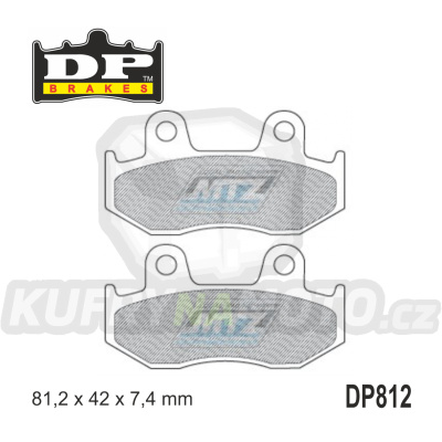 Destičky brzdové DP Brakes DP812 - směs Premium OEM Sinter