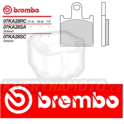 Brzdové destičky Brembo SUZUKI B-KING 1300 r.v. Od 07 -  směs RC Přední