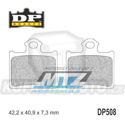 Destičky brzdové DP508 - DP BRAKES směs Premium Sinter OEM