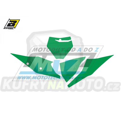 Polepy číslových tabulek (vystřižené) - KTM SX+SXF / 23 - barva zelená