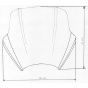 MRA plexi UNI SPS Speed Screen Naked černé pro Naked bike SPS 4025066115266,4025066111268