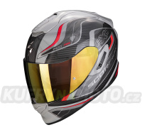 Moto přilba SCORPION EXO-1400 AIR ATTUNE šedo/černo/červená