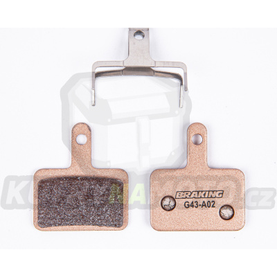 brzdové destičky pro systémy SHIMANO, BRAKING (směs Sintered Race) 2 ks v balení