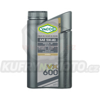 Motorový olej YACCO VX 600 5W40, 1 L
