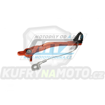 Pedál brzdy KTM 125SX+144SX+150SX / 07-15 + 250SX / 07-16 + 250SXF+350SXF+450SXF / 07-15 + 125EXC+200EXC / 08-14 + 250EXC+300EXC / 08-15 + 250EXCF+350EXCF / 09-16 + 450EXC+500EXC / 12-16 + 450SMR / 12-14 + Husaberg TE+FE / 09-14 - oranžový