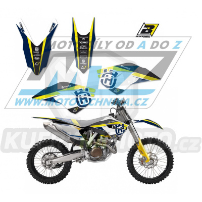 Polepy na motocykl (sada polepů Dream) Husqvarna FC250+FC350+FC450 + TC125+TC250 / 14-15 + FE250+FE350+FE450+FE501 + TE125+TE250+TE300 / 14-16 - typ polepů Dream4