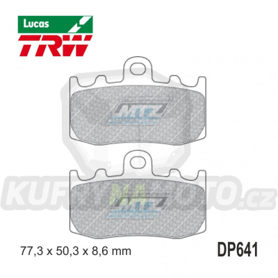 Destičky brzdové DP641-LU TRW Lucas MCB748 - směs Allround