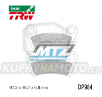 Destičky brzdové DP984-LUSI TRW Lucas MCB854SI - směs Sinter Offroad