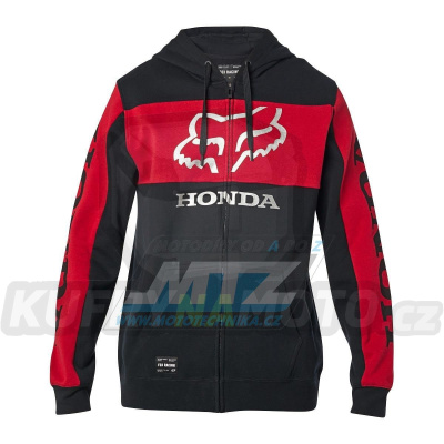 Mikina FOX ZIP Honda Black/Red - velikost L