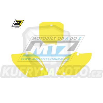 Polepy číslových tabulek (vystřižené) - Honda CRF150 / 07-23 - barva žlutá