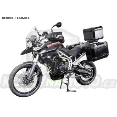 Sada TraX Adventure 45 a 37 černé boční kufry a nosič držák boční kufry SW Motech Triumph Tiger 800 2010 - 2014 A08 KFT.11.748.50000/B-BC.16379