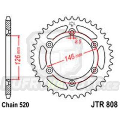 Rozeta PBR 50 zubů 808-50-PBRR808-50- výprodej