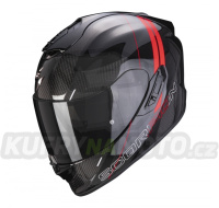 Moto přilba SCORPION EXO-1400 CARBON AIR DRIK černo/červená