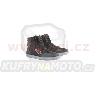 boty J-6 WATERPROOF, ALPINESTARS (černá/antracit/světlá modrá) 2024