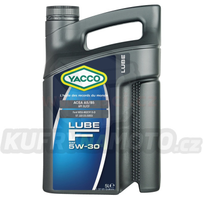 Motorový olej YACCO LUBE F 5W30, 5 L