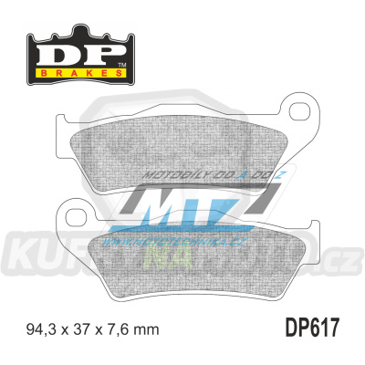 Destičky brzdové DP617-SDP DP Brakes - směs SDP PRO-MX