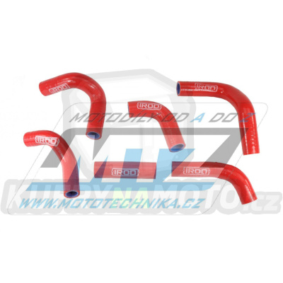 Hadice chladiče Husqvarna TC450+TC510+TE450+TE510 / 02-10 + SMR400+SMR450+SMR510 + TE250+TE310 / 08-09 + TC250 - červené (sada 6ks)