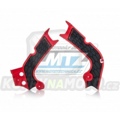 Kryty rámu Honda CRF250R / 18-19 + CRF450R / 17-18 + CRF250RX+CRF300RX - barva červeno-černá