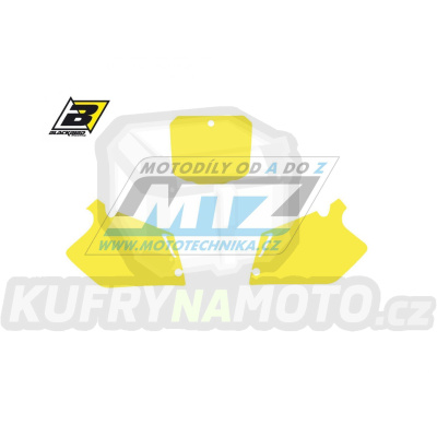 Polepy číslových tabulek (vystřižené) - Honda CR125 / 95-97 + CR250 / 95-96 - barva žlutá