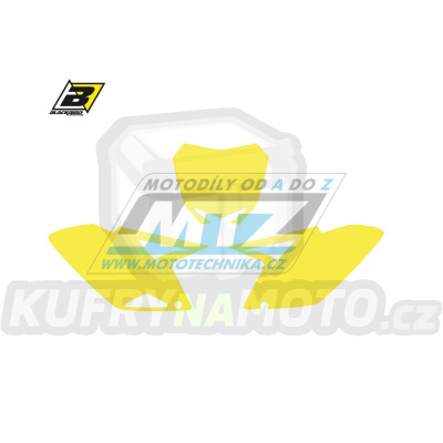 Polepy číslových tabulek (vystřižené) - Suzuki RMZ250 / 10-18 - barva žlutá