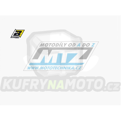 Polepy číslových tabulek (vystřižené) - Kawasaki KX65 / 00-23 - barva bílá