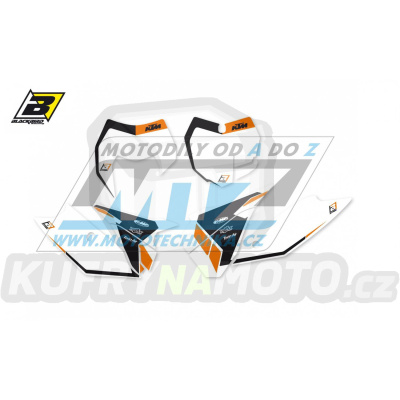 Polepy číslových tabulek (vystřižené) - KTM EXC / 14-16 + SX+SXF / 13-15 - typ polepů Dream4