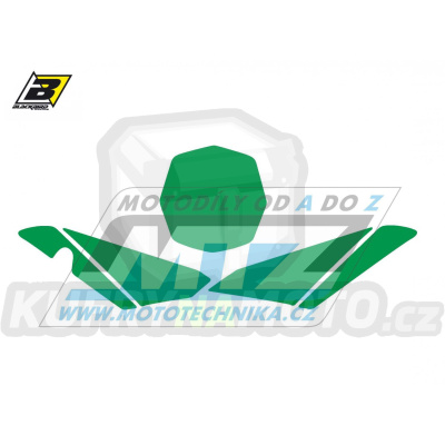Polepy číslových tabulek (vystřižené) - Husqvarna TC449 / 11-13 - barva zelená