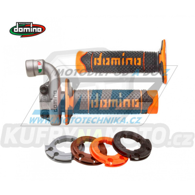 Rychlopal (kompletní plynová rukojeť) 4takt originál Domino včetně rukojetí (KTM SXF / 16-25 + EXCF / 17-25 + Husqvarna FC / 16-25 + FE / 17-25 + Gas-Gas)
